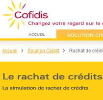 Rachat de credits Cofidis